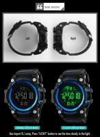 Reloj Deportivo SKMEI 1384 Para Hombre Con Cronógrafo Y Contador Regresivo Resistente Al Choque Pantalla Digital Suave De PU Apta Para Natación 5Bar - details 6