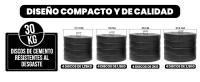 Juego de Mancuernas Ajustables 4 en 1 con Barra Recta de Conexión, Discos