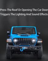 Modelo De Coche Rubicon a Escala 1:18 Con Luz Y Sonido Absorci\u00f3n De Choque Puertas Abiertas 4 Piezas Juguetes De Metal Para Niños - details 3