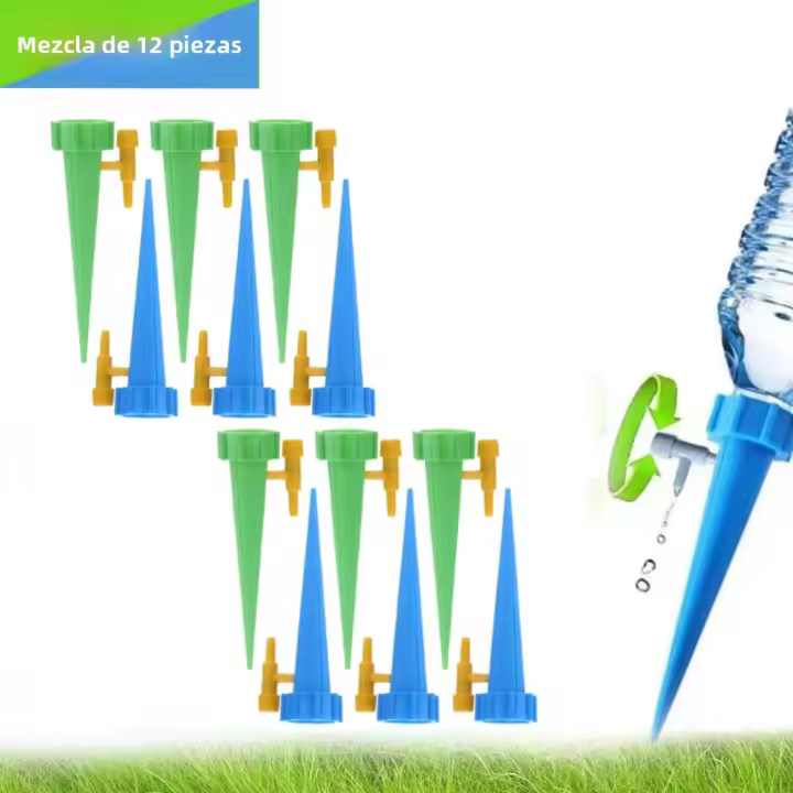 Sistema De Riego Por Derrame Automático 48pcs Kit De Rociador Para Plantas Inserto De Autorelleno Para Macetas Jardín - 1