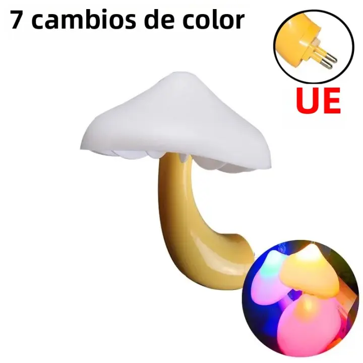 Lámpara De Noche LED Creativa Mini Molusco Forma De Setas Control Remoto Sensor Para Decoración De Habitación Y Hogar - 1