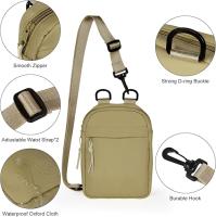 Bolso bandolera para hombre y mujer, impermeable, minibolso de hombro transpirable, mochila ligera para viajes, senderismo, ciclismo y deportes. - details 1