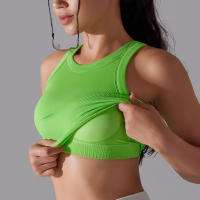 Sujetador Deportivo De 2 Niveles Para Mujer Sexy Yoga Alta Soporte Impacto Deporte Ropa Interior Correr Secado Rápido Top Deporte Gimnasio Con Almohadillas - details 53
