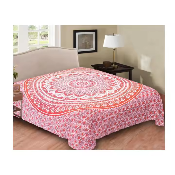 Pareo / Manta / Tapiz de 210 x 240 cm estilo mandala étnico indio multiuso picnic, playa, decoración de hogar - 1