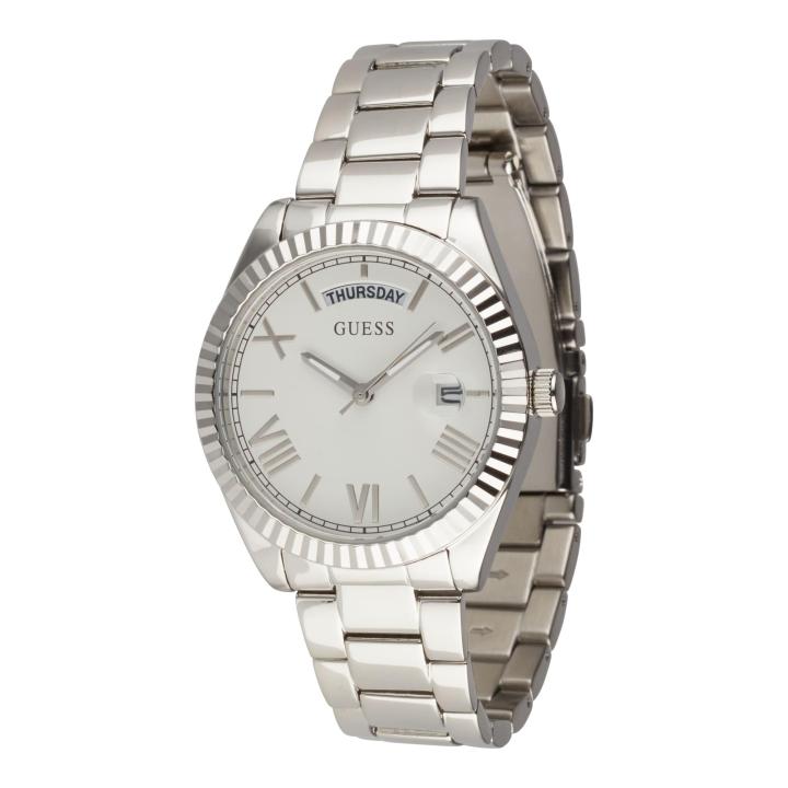 Guess women's analog quartz watch with stainless steel strap gw0308l1