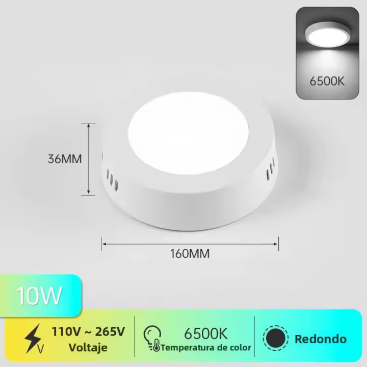 Lámpara De Techo LED Moderna Panel Para Sala De Estar Dormitorio Cocina Iluminación LED Decorativa Para El Hogar Fuente De Energía AC Incluye Bombillas - 1