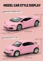 Volkswagen Beetle Clásico 1967 Rosa Modelo De Coche De Aleación Juguete Escala 1:36 Colección Regalo De Navidad Para Niños Y Adultos - details 2