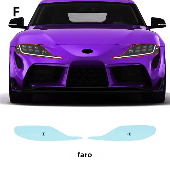 Película De Protección De Pintura PPF Para Toyota Supra GR A90 A91 MK5 2019-2022 Faros Espejos Retrovisores TPU Película Protectora Transparente - 1