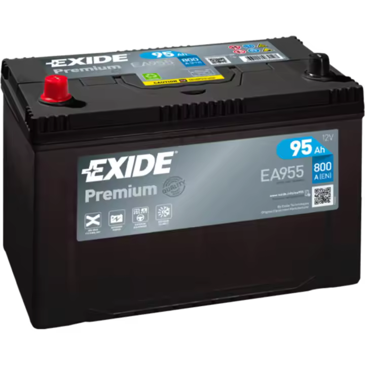 Batería de coche Exide EA955 Premium. 12V - 95Ah/800A (EN) Caja D31 - 1
