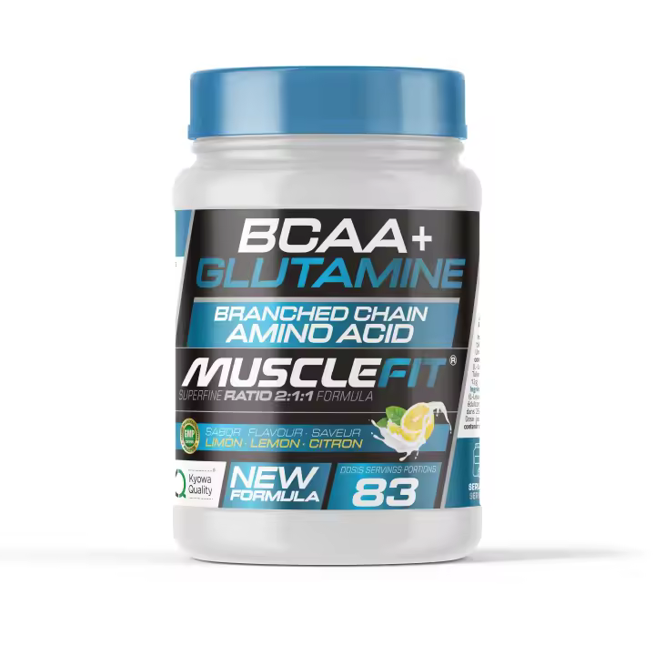 Glutamina + BCAA´s 500g - MuscleFit  Aminoácido - 1