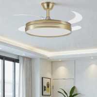 FABRILAMP ABRILA ALTA GAMA Ventilador DC 59w Micenas Blanco 4 Aspas Transp. 106d 6 Veloc. 6980lm 3 Colores Control remoto, Regulables de intensidad, Memoria Y Temporiz.26 CALIDAD DE CONFIANZA - details 0
