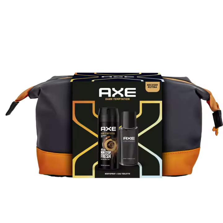 Axe Neceser Regalo Dark Temptation Desodorante + Colonia. Higiene y cuidado personal para hombre - 2 productos - 1