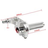 Manillar De Motocicleta Universal 22mm CNC De Aluminio Para Móvil Scooter Motocross ATV Quad Buggy Manija De Acelerador Giratoria - details 1