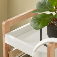 SoBuy FRG226-WN,ES Estantería de Baño con 3 Niveles de Bandejas,Estantería Tipo Escalera,H74 cm - details 3