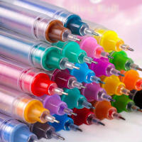 24-Pack De Bolígrafos De Tinta Rápida 0.5mm Puntas Finas Para Oficina Y Escuela Suministros De Papelería Colores Variados Escritura Suave - details 3
