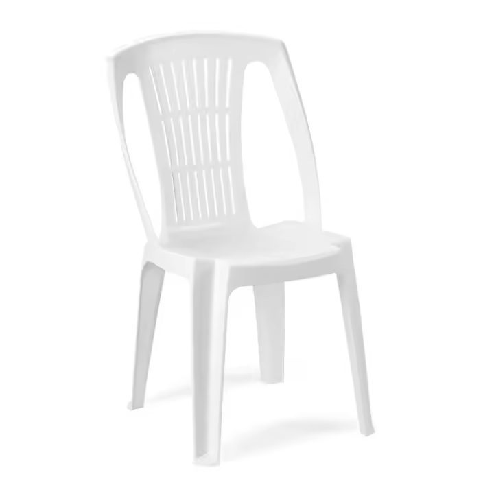 Silla resina monobloc stella sin brazos stella blanco - 1