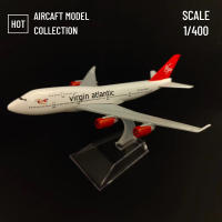 Replica De Avión Metálico a Escala 1:400 Timo'z Boeing Airbus Virgin B747 Modelaje Miniatura Para Coleccionistas Y Juguetes Para Niños - details 0