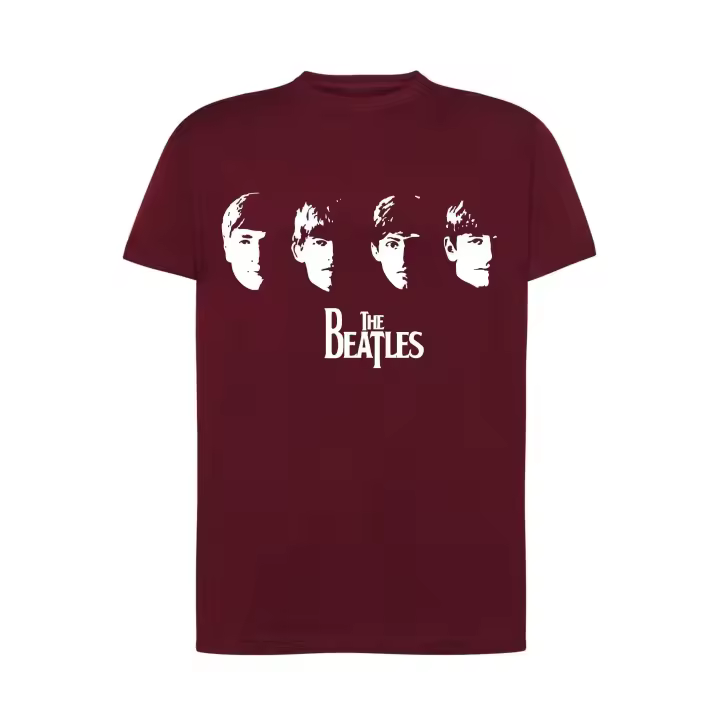 Camiseta The Beatles - Caras  componentes del grupo - Unisex algodón premium - 1