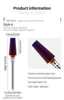Brocas De Carburo De Titanio Conica Para Uñas 1/4pcs Color Morado pro 3/32 Pulgadas Taladro Para Manicura Eliminador De Polvo De Uñas - details 5