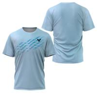 Camiseta De Badminton Para Hombre Con Estampado Rayado De Lujo Corta Secado Rápido Verano Deporte Tenis Casual O-Neck Polyester - details 17