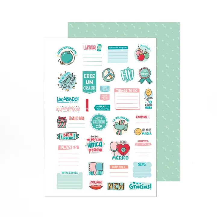 YOSIQUESE Pegatinas | Modelo: 'Complemento agenda' | Productos y regalos solidarios hechos por personas con discapacidad - 1
