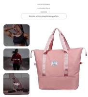 Bolsa de viaje para mujer, bolsa de hombro deportiva con separación húmeda y seca, bolsa de almacenamiento plegable, bolsa de fitness, bolsa de equipaje impermeable para hombre - details 2