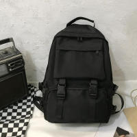 Mochila Simple De Gran Capacidad Para Viajes Estilo Harajuku Unisex Mochila Escolar Para Hombres Y Mujeres Alta Calle - details 4
