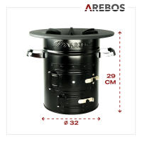 AREBOS Horno Rocket incl. Sartén grill Barbacoa Estufa Rocket Estufa de camping - details 7