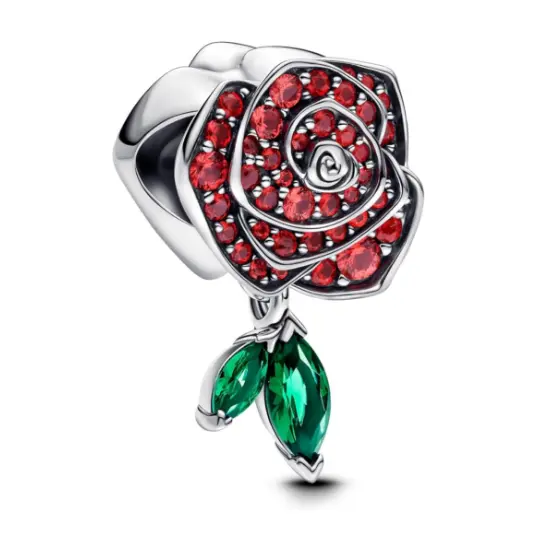 Pandora Charm Moments 793201C02 Rosa florecendo, Viene con Caja original. - 1