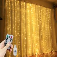 Luces De Encaje LED USB Con Control Remoto Decoración De Festival Para Dormitorio Y Exterior Luces Faeirinas Colgantes Para Ventanas - details 4