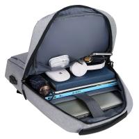 Mochila Grande Para Hombres Con Puerto USB Para Viajes De Negocios Y Comercio Sensación Premium Mochila De Lujo Para Computadora Portátil Y Tablet - details 2