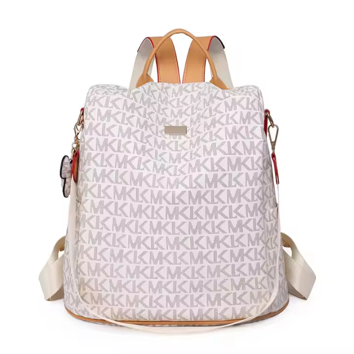 Mochila antirobo de gran capacidad para Mujer, Morral de PVC con estampado en La Moda, bolsas de viaje para Mamá, Mochila Escolar - 1