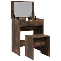 vidaXL Tocador con taburete 60x40x113,5 cm en color Blanco/Gris sonoma/Gris hormigón y más | cómodas modernas ergonómicas para comedor cocina salón hogar - details 5