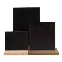 Mini Tablero De Lápiz Negro Pequeño Tablero Erasable De Mensaje Para Números De Mesa Tablero De Lápiz De Madera Blanco Mini Tableros De Lápiz - details 0