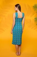 Swim dress  de Minueto. Vestido con estampado geométrico multicolor.  Muy favorecedora la parte del cuello y pecho. - details 2