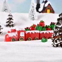 Decoración De Navidad Para El Hogar Figura De Resina De Cisne Reindeer Sleigh Micro Paisaje De Navidad Adornos De Escritorio - details 1