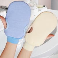 Toalla De Baño Exfoliadora De Dos Cara Color Sólido Para Adultos Con Yarn Rugosa Guantes De Fricción Para Hombres Y Mujeres - details 2