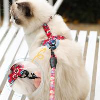 Juego De Arnes Para Gatos Y Perros Con Correa Larga Y Fijación En El Pecho Accesorios Para Mascotas Material De Algodón - details 4