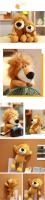Muñeco De Peluche De 25cm Kawaii Con Animales Del Bosque León Tigre Elefante Mono Zorro Juguetes Para Dormir De Peluche Realistas Para Niños - details 37