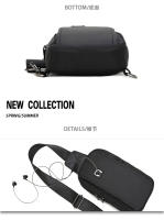 Bolsa De Pecho Para Hombre Moda 2023 Small Male Crossbody En Tela Oxford Japonesa Bolsa De Hombro Diseñadora Para Viaje Deportes - details 14