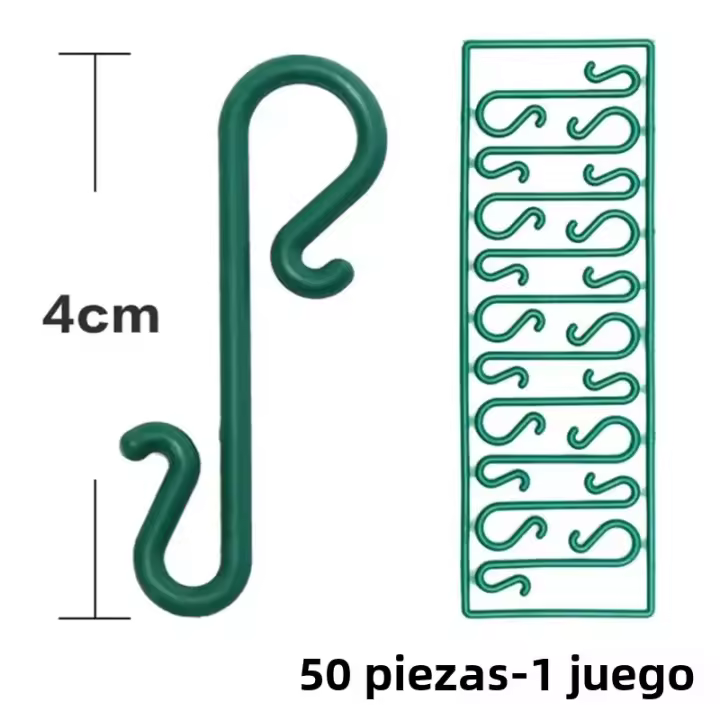 Ganchos S Shaped Para Adornos De Navidad Plásticos Soporte Para Esferas De Árbol De Navidad Decoración De Casa Y Fiestas De Año Nuevo - 1