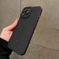 Funda De Teléfono Corazón Negro Para iPhone 14 13 11 15 pro Max 12 Mini XS XR X 8 7 plus SE 2022 14Pro 13Pro Mate Cubierta Suave Compatible Con Apple - details 4