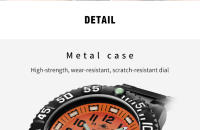 Reloj Militar Deportivo Addies Para Hombres Con Calendario Y Luz Tubería 50m Resistente Al Agua Correa De Nylon Bisel Giratorio Movimiento Cuarzo - details 22