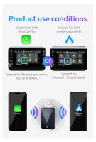 Nueva Adaptable Mini Wireless Box 2 En 1 CarPlay Android Auto Smart Plug And Play Dongle Bluetooth WiFi Conexión Rápida Para Coche - details 12