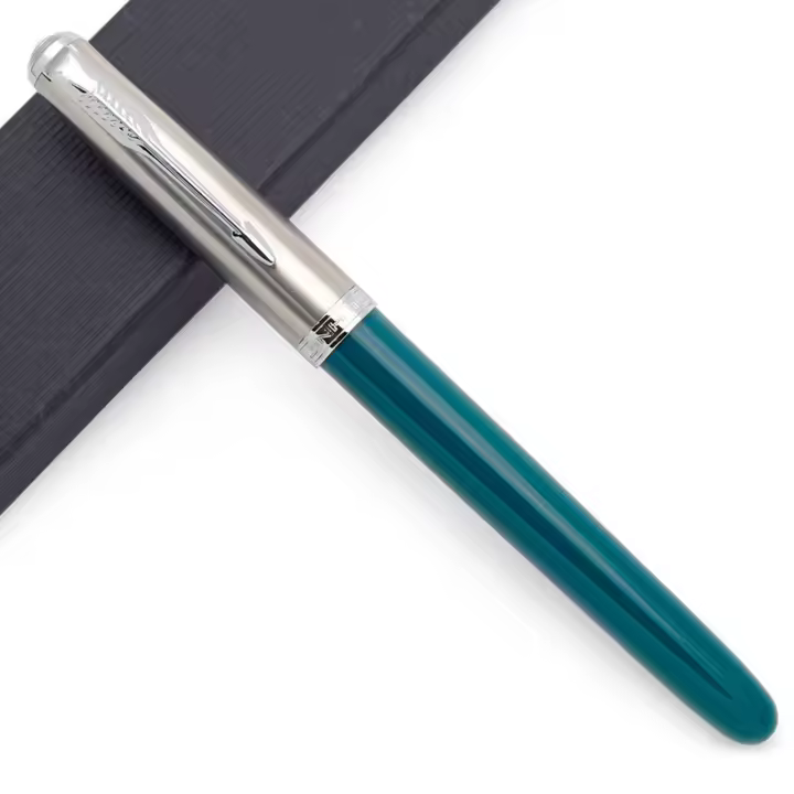 Bolígrafo De Tinta Jinhao 86 Con Tapa Plateada Y Clips Punta EF 0.38mm Resina Clásica Regalo Para Estudiantes Oficina Negocios Escritura - 1