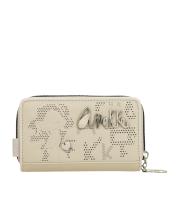 Billetero en color beige de tamaño mediano Original - Anekke Alma - Material rígido - Monedero con cierre de cremallera - Tarjetero con múltiples ranuras - Ref. 40749-909 - Mide 15 x 10 x 3 cm - details 0