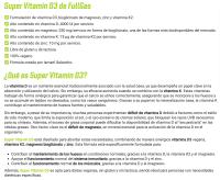 FULLGAS - Super Vitamina D3  Magnesio, Zinc, D3 y K2  120 cápsulas- ---10% comprando 2 unidades---Combinación sinérgica de vitamina D3, magnesio bisglicinato, vitamina K2 y zinc en cápsulas vegetales. Apta para veganos, sin gluten ni lactosa. - details 1