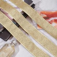 Cinta De Brillo Dorada De 2 Pulgadas Con Borde Rizado Para Embalaje De Regalos Y Manualidades DIY Decorativas 10 Yardas - details 1