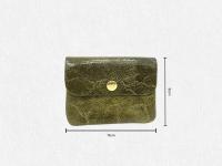 Cartera Elegante de Cuero Granulado，monedero Para Mujer - Ultra Ligera, Suave y Práctica con Textura Moderna | 2 Compartimentos + Bolsillo con Cremallera | Estilo Atrevido y Juvenil, Varios Colores - details 0
