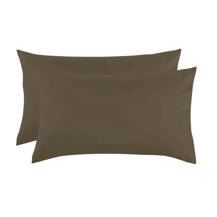 Novotextil Funda de Almohada Lisa de Microfibra de Poliéster en Varios Colores Pack X2 Pequeñas Pack de 1 Unidad Grande Suave Cómoda Ideal Almohadas de Cama Individual o Doble Material de Alta Calidad Transpirable Resistente - 1